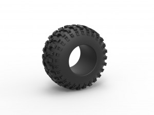 Offroad tire 94 Scale 1 to 25 3D Print Model