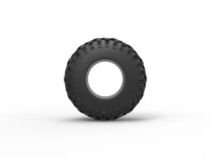 Offroad tire 94 Scale 1 to 25 3D Print Model