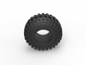 Offroad tire 95 Scale 1 to 25 3D Принт Модель