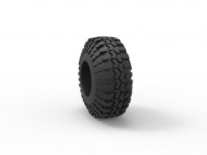 Offroad tire 95 Scale 1 to 25 3D Принт Модель