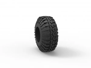 Offroad tire 95 Scale 1 to 25 3D Print Model