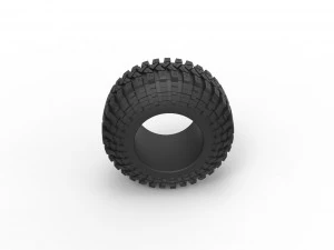Offroad tire 96 Scale 1 to 25 3D Print Model