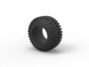 Offroad tire 96 Scale 1 to 25 3D Print Model
