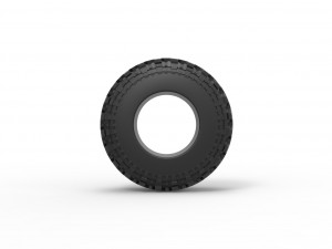 Offroad tire 97 Scale 1 to 25 3D-printmodel