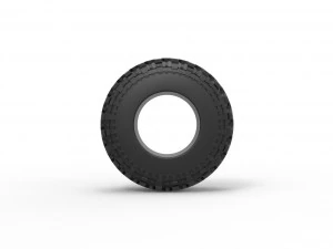 Offroad tire 97 Scale 1 to 25 3D Print Model