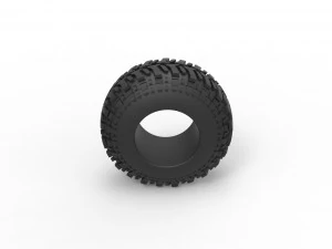 Offroad tire 97 Scale 1 to 25 3D Print Model