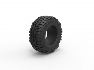 Offroad tire 98 Scale 1 to 25 3D Baskı Modeli