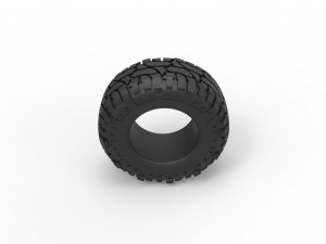 Offroad tire 98 Scale 1 to 25 3D Baskı Modeli