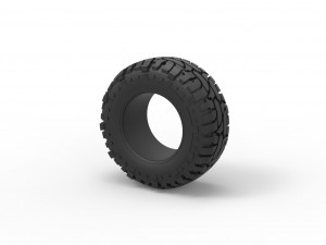 Offroad tire 98 Scale 1 to 25 3D Baskı Modeli