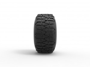 Offroad tire 99 Scale 1 to 25 3D Print Model