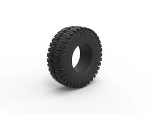 Offroad tire 100 Scale 1 to 25 3D Print Model
