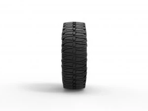 Offroad tire 100 Scale 1 to 25 3D Print Model