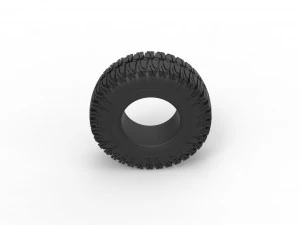 Offroad tire 100 Scale 1 to 25 3D Print Model