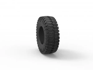 Offroad tire 100 Scale 1 to 25 3D Print Model