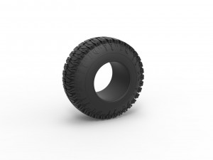 Offroad tire 101 Scale 1 to 25 Modelo de Impressão 3D