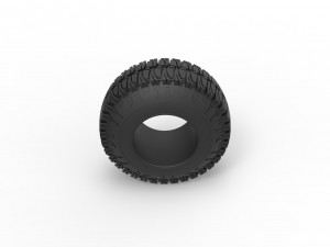 Offroad tire 101 Scale 1 to 25 3D-Druckmodell