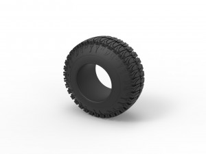 Offroad tire 101 Scale 1 to 25 3D-Druckmodell
