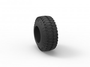 Offroad tire 101 Scale 1 to 25 3D-Druckmodell