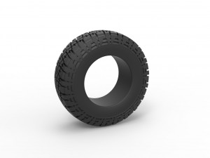 Offroad tire 102 Scale 1 to 25 3D 프린트 모델