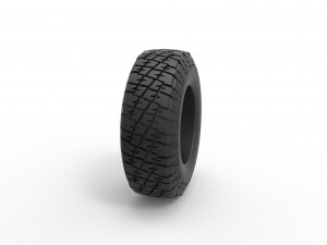 Offroad tire 102 Scale 1 to 25 3D 프린트 모델
