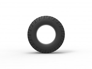 Offroad tire 102 Scale 1 to 25 3D 프린트 모델
