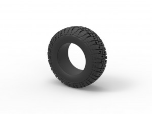 Offroad tire 102 Scale 1 to 25 3D 프린트 모델