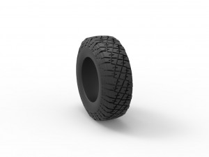 Offroad tire 102 Scale 1 to 25 3D 프린트 모델
