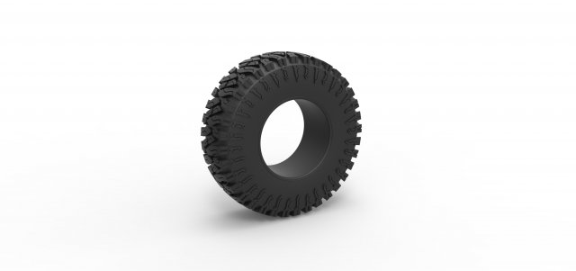 Offroad tire 103 Scale 1 to 25 3D प्रिंट मॉडल .c4d .max .obj .3ds .fbx .stl .blend 