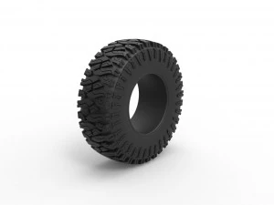 Offroad tire 103 Scale 1 to 25 3D Print Model