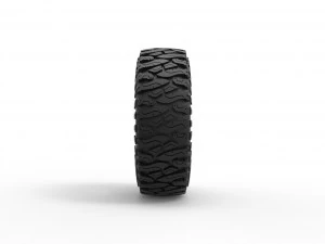 Offroad tire 103 Scale 1 to 25 3D Print Model