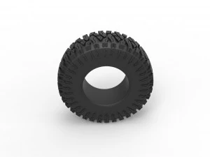 Offroad tire 103 Scale 1 to 25 3D Print Model