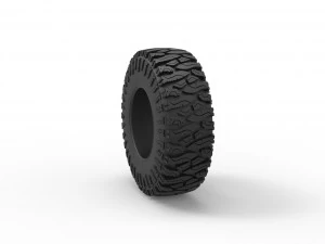 Offroad tire 103 Scale 1 to 25 3D Print Model