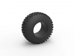 Offroad tire 104 Scale 1 to 25 3D Print Model