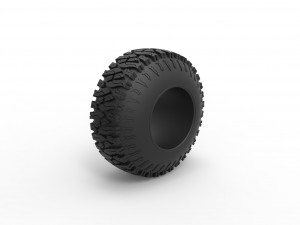 Offroad tire 104 Scale 1 to 25 Modello di stampa 3D