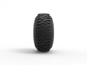 Offroad tire 104 Scale 1 to 25 3D Print Model