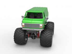 Monster Truck Van Scale 1 to 25 Modello di stampa 3D