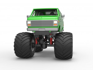 Monster Truck Van Scale 1 to 25 Modello di stampa 3D