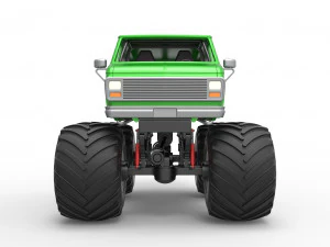 Monster Truck Van Scale 1 to 25 3D Print Model