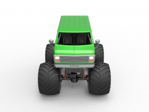 Monster Truck Van Scale 1 to 25 Modello di stampa 3D
