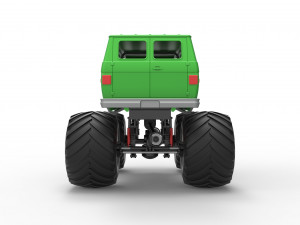 Monster Truck Van Scale 1 to 25 Modello di stampa 3D