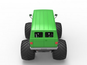 Monster Truck Van Scale 1 to 25 Modello di stampa 3D