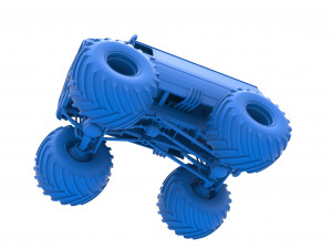 Monster Truck Van Scale 1 to 25 Modello di stampa 3D