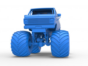 Monster Truck Van Scale 1 to 25 Modello di stampa 3D