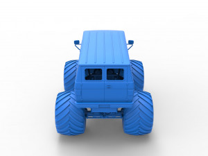 Monster Truck Van Scale 1 to 25 Modello di stampa 3D