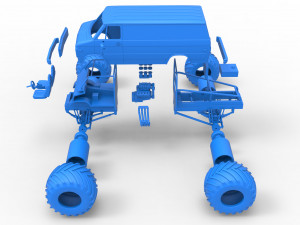 Monster Truck Van Scale 1 to 25 Modello di stampa 3D
