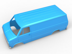 Vintage Van shell Scale 1 to 25 3D Принт Модель