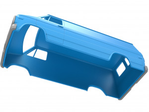 Vintage Van shell Scale 1 to 25 3D Принт Модель