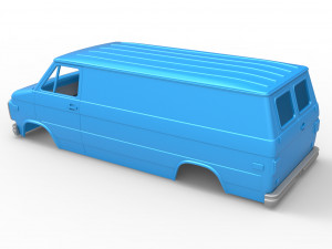 Vintage Van shell Scale 1 to 25 3D Принт Модель