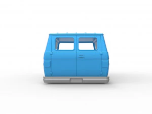 Vintage Van shell Scale 1 to 25 3D Print Model