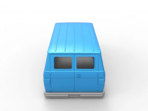 Vintage Van shell Scale 1 to 25 3D Print Model